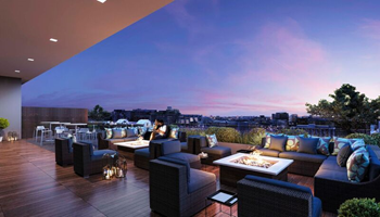 Rooftop deck, fire pits & grilling stations